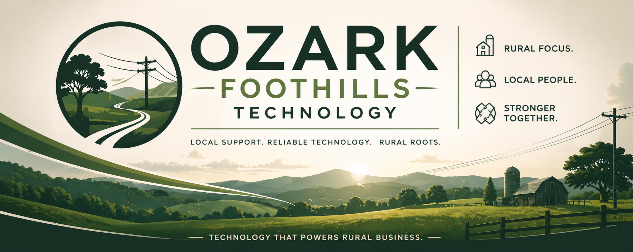 Ozark Foothills Technology rural technology banner
